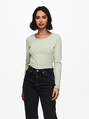 ONLY Damen Onllive Love Life LS Oneck Top, 3er Pack, Desert Sage/Balsam Green/China Blue, 3XL 2