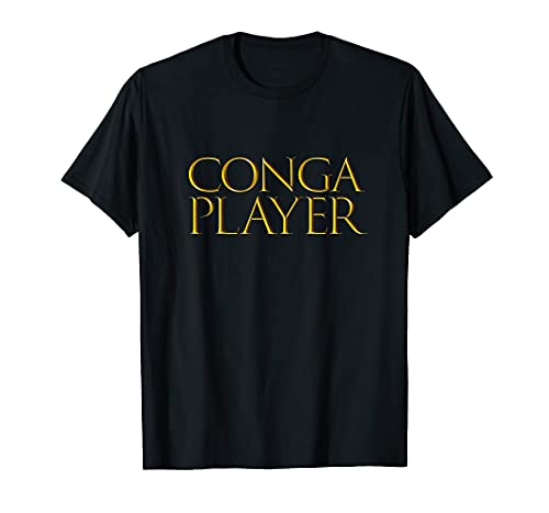 VidiAmazing Conga Player - Best Drum Music Instrument Musician - Conga T-Shirt ds034 T-Shirt Black