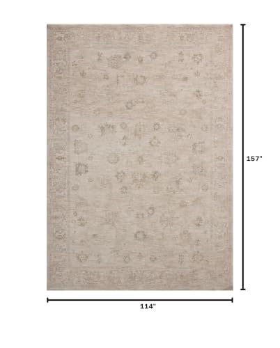 Image of Loloi Chris Loves Julia Louisa Oatmeal /Stone 9'-6 inch x 13'-1 inch Area Rug