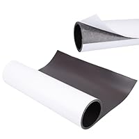 BOXOB Magnetfolie Rolle, 150x30cm Extra Groß Selbstklebende Magnetfolie Schneidbar Flexibel Schwarz-Weiße Oberfläche Magnetpapier für Fahrzeuge Bastelprojekte