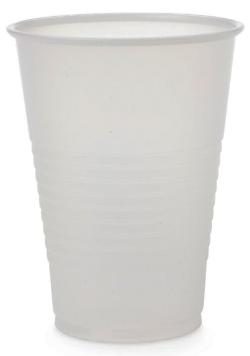 Image of Medline Disposable Plastic Drinking Cups, Translucent, Polystyrene, 7 oz., Ideal for Parties and Events, Pack of 100