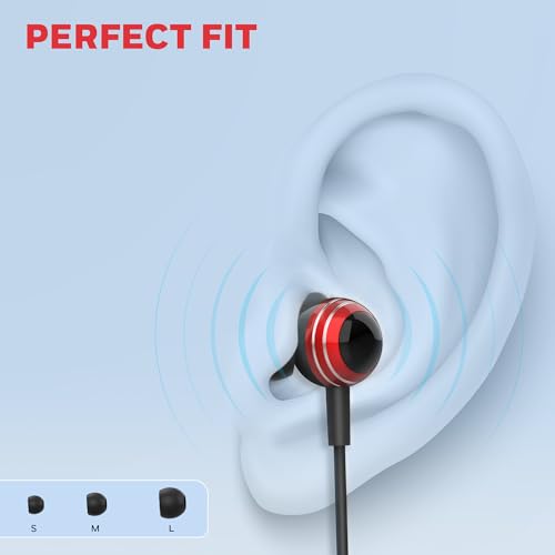 Image of Honeywell Suono P70 Wired in Ear Earphones with Built in Mic 10mm*2 Drivers, Noise Cancelling and Ultra HD Mic, IPX4, Voice Assistant Enabled, HD Sound & Clear Audio, Type C Compatible, 1.2 Mtr