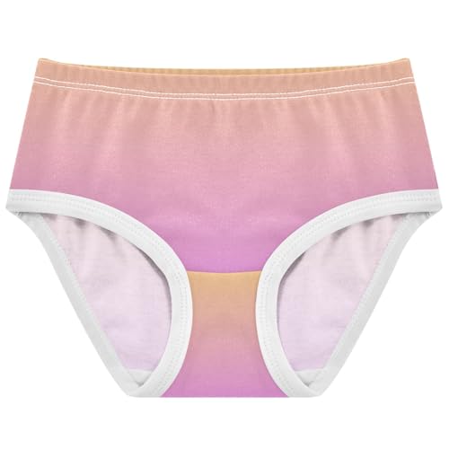 Joisal Gradient Yellow Violet Ombre Girls Underwear Toddler 2t Cotton Cute Panties Girl Aesthetic Kids Briefs Undies