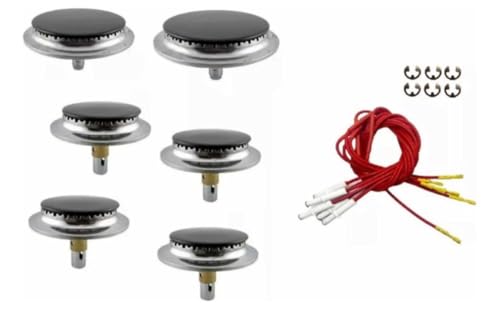 Opiniones y reviews de Estufa Mabe 6 Quemadores Electrica Top 10. 44 Genérico Kit de 6 Quemadores y 6 Bujías con Seguros Compatible con Estufa Mabe