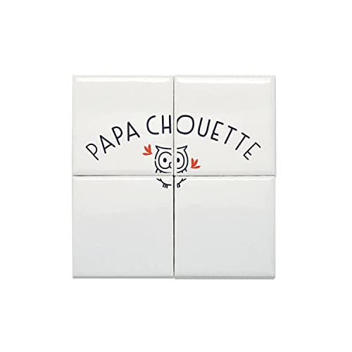 Carreaux céramique chouette décoration murale faïence oiseau mignon 40x40 cm