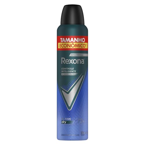 Antitranspirante Aerossol Active Dry Rexona Men 250Ml Leve Mais Pague Menos, Rexona (A embalagem pode variar)
