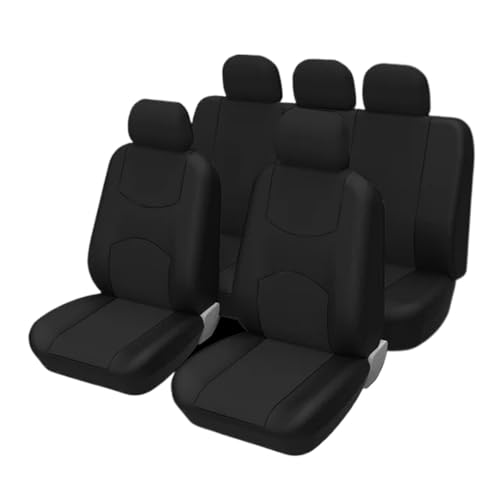 Juego Completo De Fundas Universales Para Asientos De Coche Funda Asiento Del Coche(BLACK)