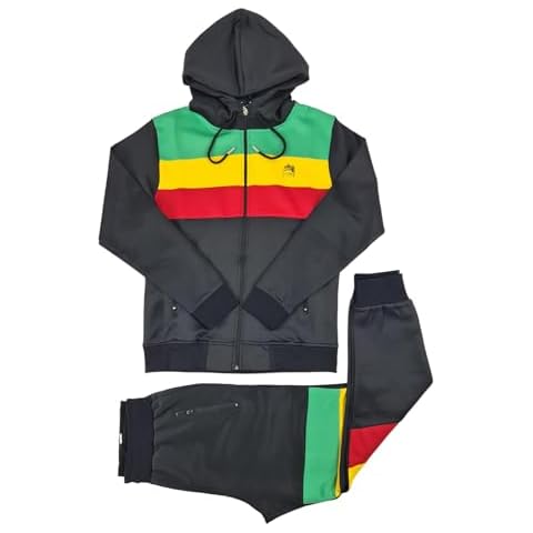 Time Is Money Rasta Lion Tracksuit for Men Cover