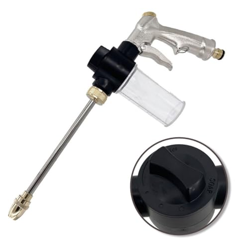BEAZOOM Buse de pulvérisation, réglable à haute pression pour l'eau avec raccords en laiton pour lavage de voiture, nettoyage d'animaux domestiques