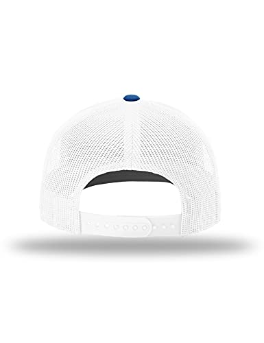 Image of Richardson 112 Trucker OSFA Baseball Hat Ball Cap, Royal /White