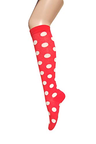 Triple M Plus Knee High Dots Socks/solid color
