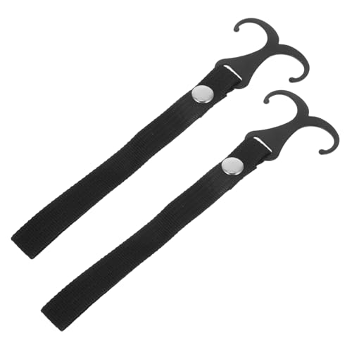 Unomor 2 Pack No Hole Punching Hooks for Stroller Scooter Bicycle Car Motorcycle Easy Install Handlebar Clip Storage Hook