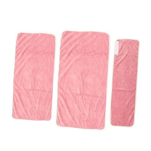 KONTONTY 1 Juego Toalla De Belleza Limpieza Toalla De Baño Extragrande Toallas De Baño Toallita Toalla Corporal Toallas De Cara para Baño Toalla Facial SPA Toalla De Salón Paños Rosa Fibra