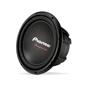 Pioneer TS-A301D4 – Powerful 12-inch Subwoofer, 1600 Watts Peak Power, Dual 4 Ohm Voice Coil for Powerful Bass