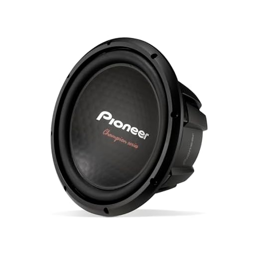 Pioneer TS-A301D4 Champion Series 12" 1600 W Max Power, Dual 4 Ohm Voice Coil - Component Subwoofer