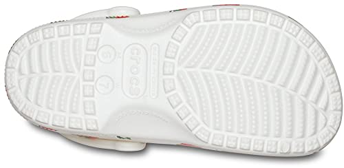 Image of Crocs Men's and Women's Classic Graphic Clog, White, 6 Women /4 Men