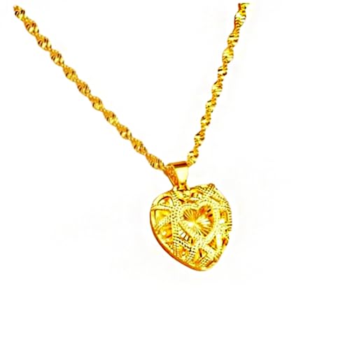 PAXLBF 18k Gold Necklace Thin Gold Chain Necklace for Women 18k Gold Jewelry Necklace Solid Gold Chain and Pendant Necklace for Her Anniversary Jewelry Present for Wife Gifts for Mother