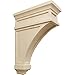 Ekena Millwork COR04X10X13ARRW Arlington Wood Corbels, 4 1/2"W x 10"D x 13 3/4"H, Rubberwood