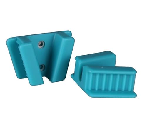 American Goods 800565YTP 2 Pcs Dental Mouth Props Silicone Medium Child Turquoise Autoclavable Dental Bite Blocks Latex Free thumb #2