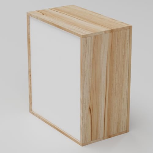 Image of 2 Door Multipurpose Wall Mounted Cabinet with Adjustable & Fixed Shelf | Storage for Modular Kitchen, Bathroom, Office & Living Room | DIY | Color-Asian Light | Size-60x33x63.8 Cm