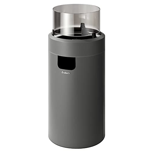Enders Terrassenfeuer NOVA LED M GREY, Gas Terrassenfeuer mit Ambientebeleuchtungen, ECO GREEN Brenner-Technologie und exzellentem Design, H88cm Ø 62cm, grau #5604., 128.99 €