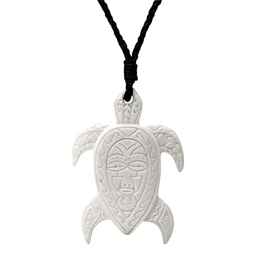 81stgeneration Anhänger Halskette Schildkröte Maori Handgeschnitzter Knochen für Damen und Herren Cover