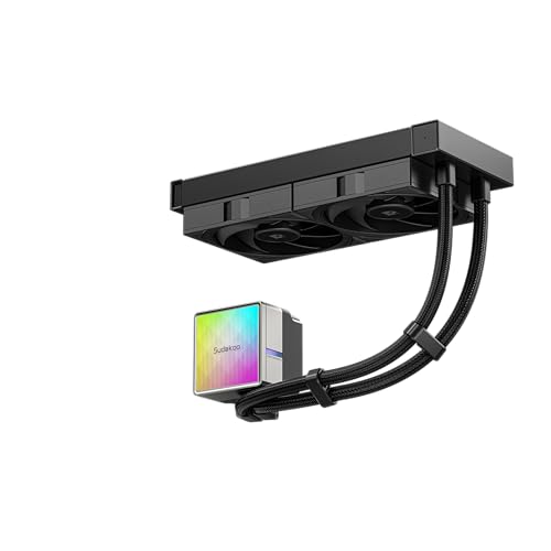 Image of NEXAURA 240 Liquid Cooler, 240mm, PWM Pump, 2500-3600RPM, Diamond Glow ARGB Pump Head, Fluid Dynamic Bearing Fans, Black