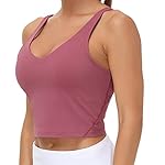 THE GYM PEOPLE Womens' Sports Bra Longline Wirefree Padded with Medium Support - Image 4