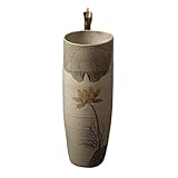 Il lavabo con piedistallo è adatto a diversi stili di design for interni ed esterni, conferendo al tuo spazio il fascino moderno ideale.