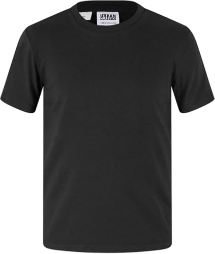 Urban Classics Girls Stretch Jersey Tee T-Shirt, Black, 146/152 cm Bambina