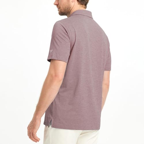 M MAELREG Golf Shirts for Men Dry Fit Short Sleeve Performance Moisture Wicking Heather Jacquard Active Mens Polo Shirts3