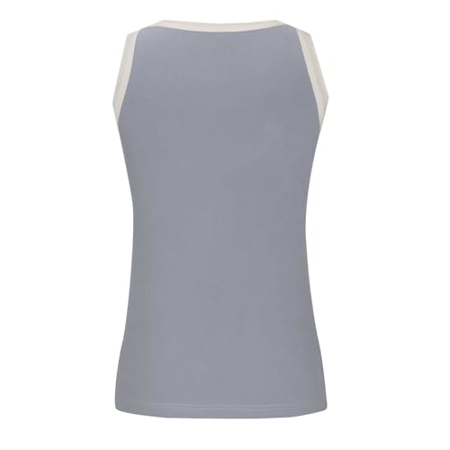 Cute Summer Tops for Teen Girls Ribbed Tank Tops Crewneck Slim Fitted Tops Casual Basic Knit Sleeveless Women Shirts3