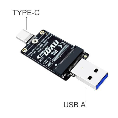 Adaptador M.2 a USB Tipo-C para SSD 2230 miniatura 4