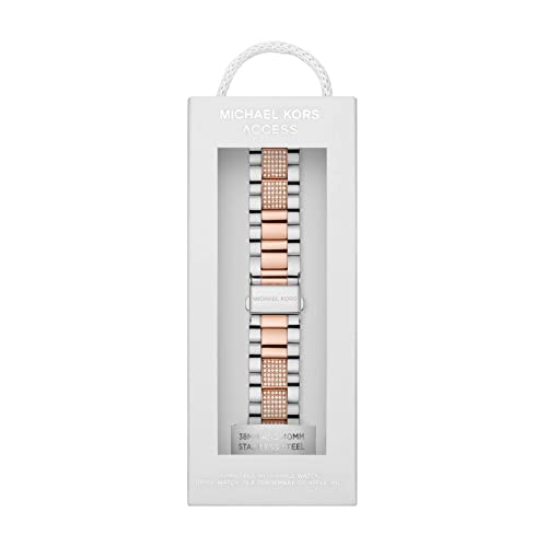 Image of Michael Kors Band for Apple Watch; Stainless Steel Smart Watch Bands for Women; Compatible with Apple Watch 38mm, 40mm, 41mm