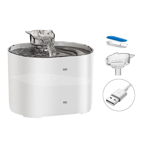 Bebedero automático para gatos con filtro y funcionamiento silencioso