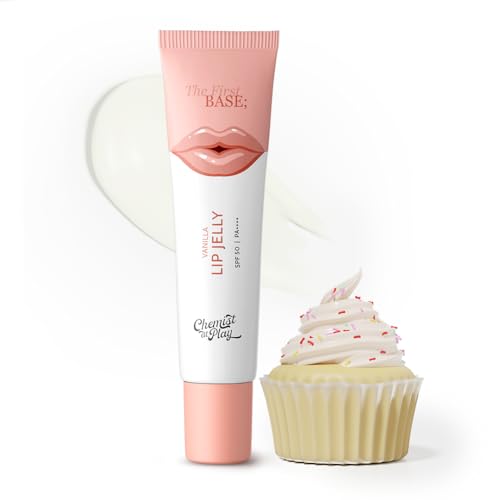 Chemist At Play Vanilla Tinted Lip Balm for Dark, Dry, Chapped and Pigmented Lips| Gives 24 hours moisturization| SPF 50 PA+++| For Women & Men| Has 2% Kojic Acid, Hyaluronic Acid, ceramides & Peptides| 10gms