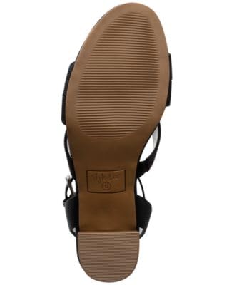 Style & Co. Womens Sabinaa Faux Leather Block Heels Black 10 Medium (B,M)4