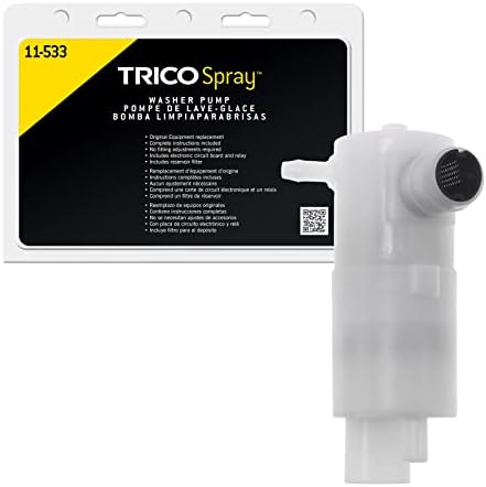 TRICO Spray Windshield Washer Pump (11-533) Fits Select Cadillac, Chevrolet, GMC, Pontiac, and Saturn Model Years