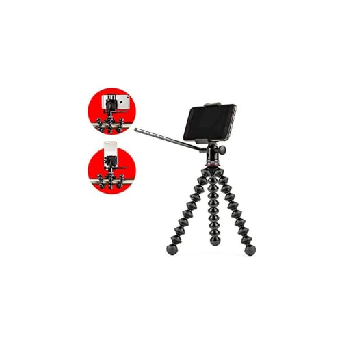 Joby GripTight PRO Video GorillaPod Stand: Pan & Tilt Video Tripod Head and GorillaPod for Smartphones from iPhone SE to iPhone 8 Plus, Google Pixel, Samsung Galaxy S8 and More