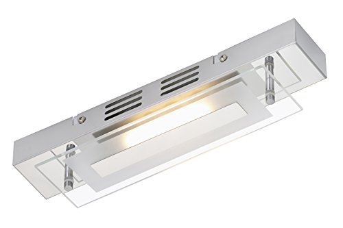Preisvergleich Produktbild Briloner Leuchten Deckenleuchte, LED Lampe, Deckenlampe, Badezimmerlampe, Badlampe, Badleuchte, LED Strahler, Spots, Wohnzimmerlampe, Deckenstrahler, Glas teilmattiert