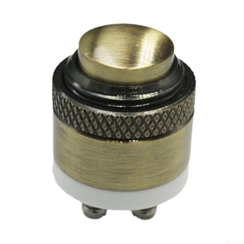 Botón de timbre de control de acceso de 16 mm redondo de latón con terminal de tornillo 36 V CC 2 A Max impermeable interruptor momentáneo