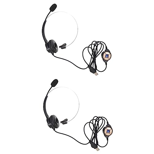 Vaguelly 2 Pçs Fone De Ouvido Único Fones De Ouvido Estéreo Com Cancelamento De Ruído Fones De Ouvid