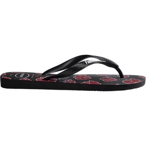 Chinelo Sandalias Havaianas Top Naruto, Havaianas, adulto-unissex, Preto, 35/36