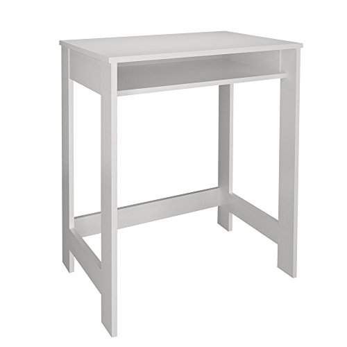 Amazon Crazy 🔥 Deals Selon Simple White Study Desk for Bedroom Computer Desk Writing Desk for Laptop Table for Office Work Station White