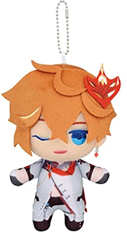 Genshin Impact Tomonui Plush Figure Toy Stuffed Doll 5.9″ (Tartaglia,Childe)