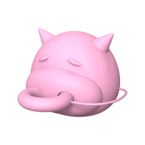 KESOTO Kuheuter Milchkartondeckel, 3D Gedruckter Milchflaschendeckel Umsteller für Boxen für Shop Thanksgiving, Rosa