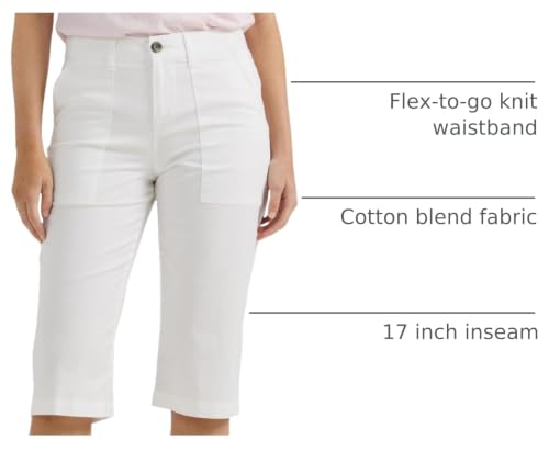 Image of Lee Women's Ultra Lux Comfort with Flex-to-go Utility Skimmer Capri Pant