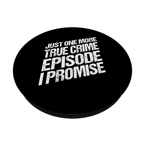 Funny Killer Documentaries - Murder Shows & True Crime PopSockets Swappable PopGrip, Black - Image 2