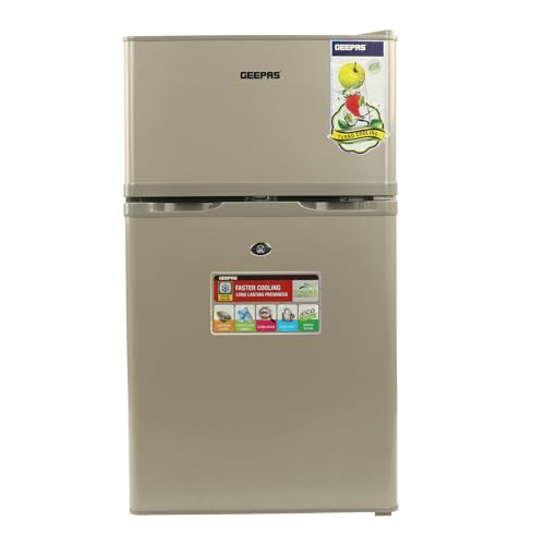 Geepas 125 L Double Door Defrost Refrigerator