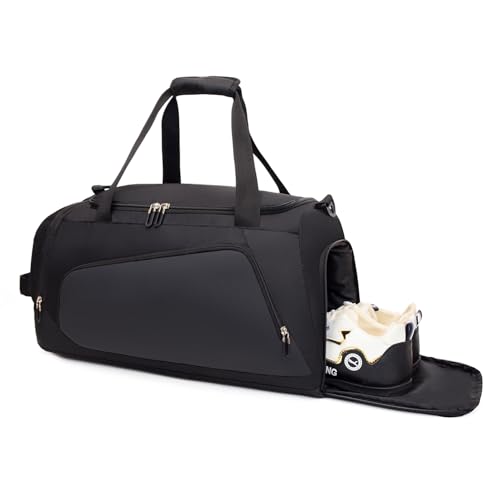 Waterproof Gym Bag with Shoe & Wet Compartment